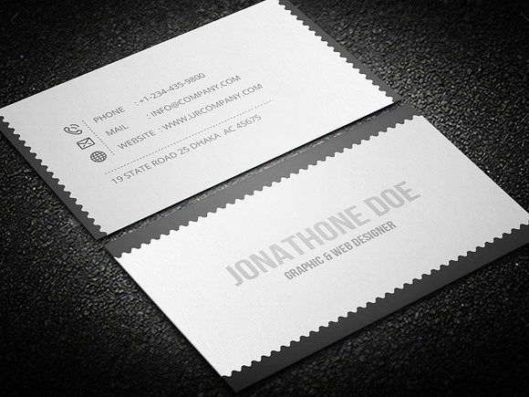 Business Card (2 version) in Business Card Templates - product preview 1