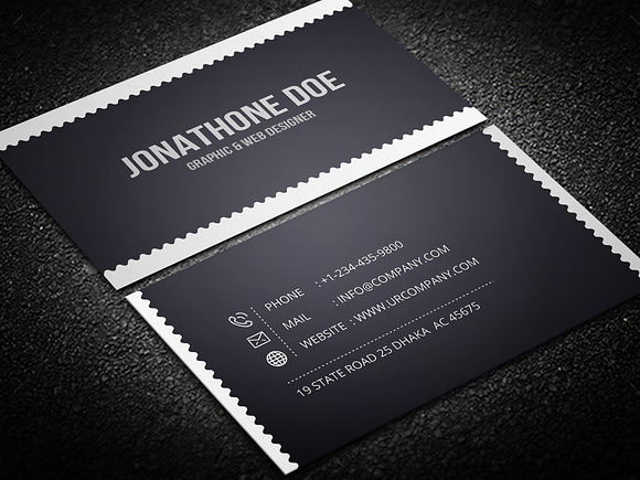 Business Card (2 version) in Business Card Templates - product preview 2