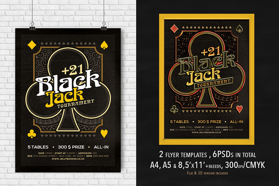 2 Black Jack Mag. Ad, Poster, Flyer