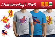 4 Snowboarding T-Shirts