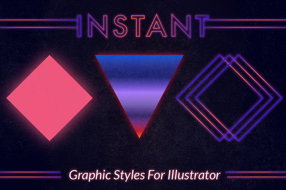 80s Instant Illustrator Styles