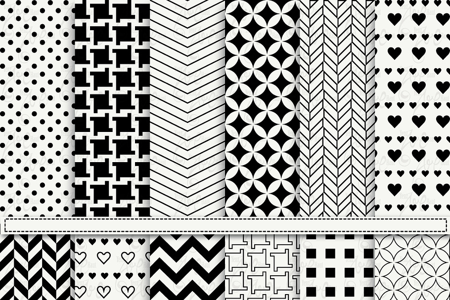 Black & White Digital Paper in Illustrations - product preview 8