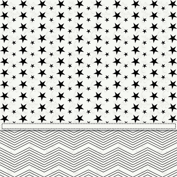 Black & White Digital Paper Pack in Illustrations - product preview 1