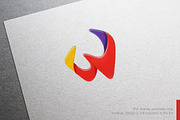 Color Letter W Logo