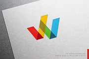 Color Letter W Logo