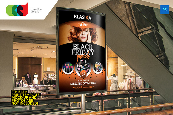 Black Friday Bus Stop Billboard 1 in Flyer Templates - product preview 1