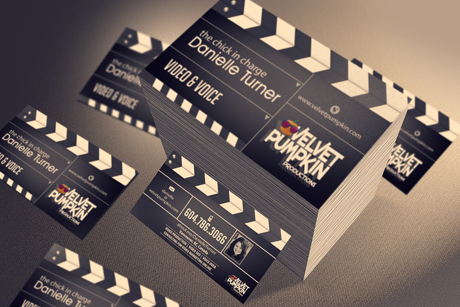 Business Card Mockup - Top View