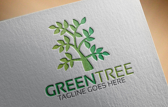 Green Tree Logo in Logo Templates - product preview 2