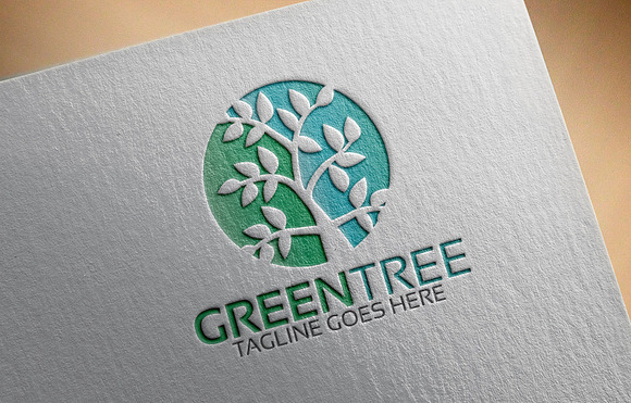 Green Tree Version 2 Logo in Logo Templates - product preview 2