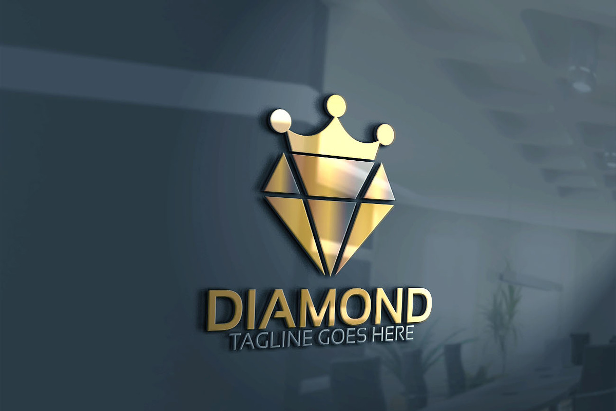 Diamond King Logo in Logo Templates - product preview 8