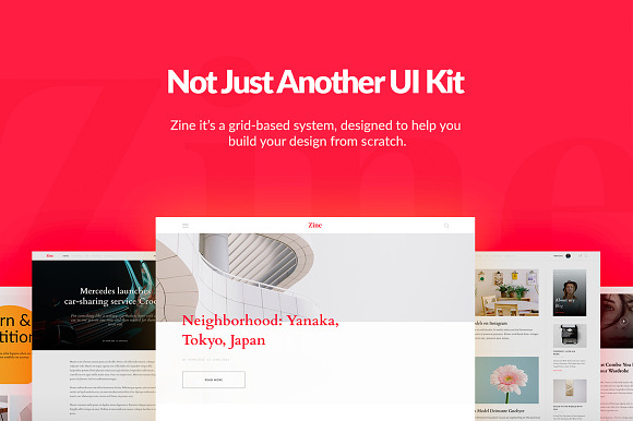 Zine UI Kit in UI Kits and Libraries - product preview 1