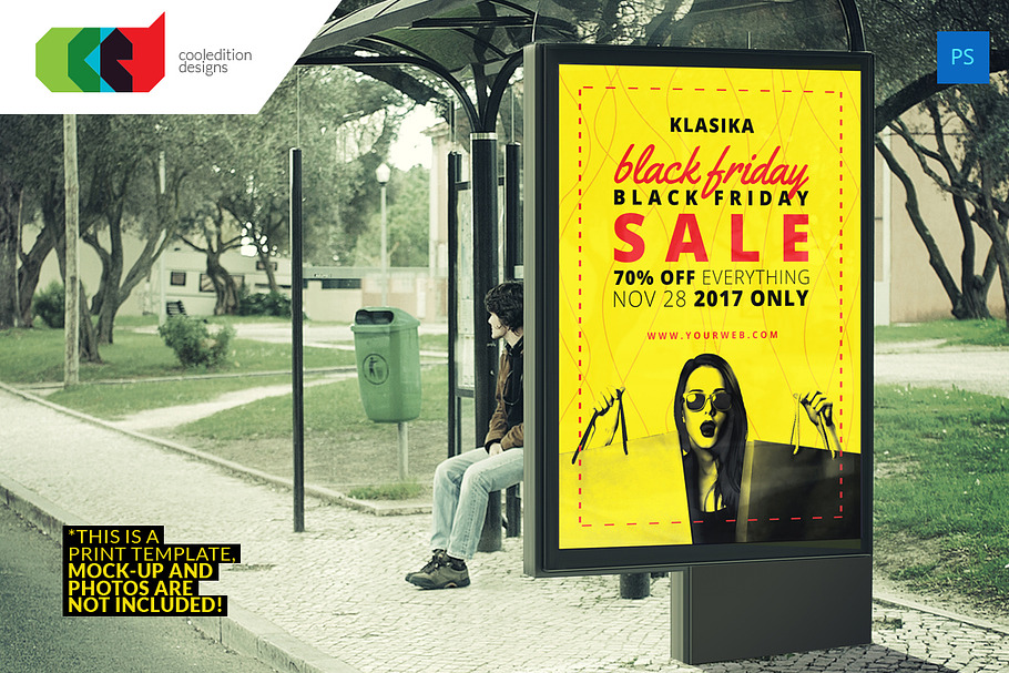 Black Friday Bus Stop Billboard 2 in Flyer Templates - product preview 8