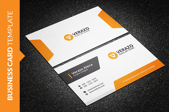 Clean Stylish Business Card in Business Card Templates - product preview 1