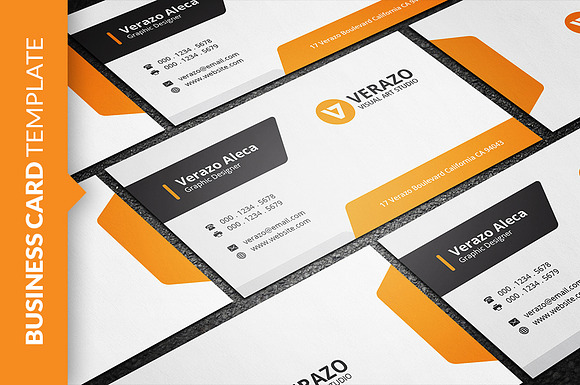 Clean Stylish Business Card in Business Card Templates - product preview 2