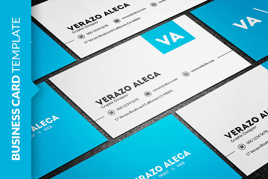 Clean Minimalist Business Card in Business Card Templates - product preview 8