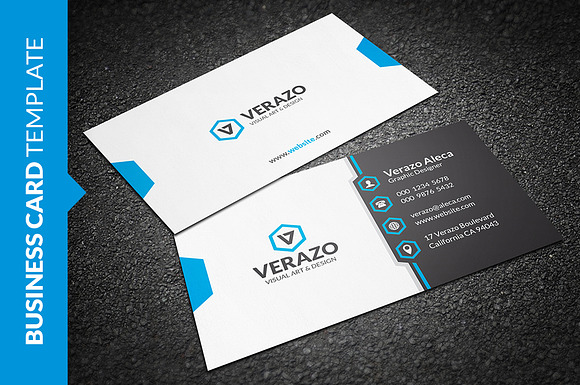Modern Corporate Business Card in Business Card Templates - product preview 1