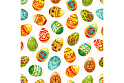 Easter egg seamless pattern background