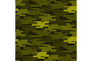 Khaki military camouflage seamless pattern army texture uniform background and clothing fashion material green soldier design vector illustration.