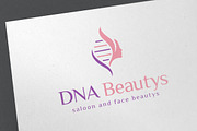 DNA Beauty Logo Template