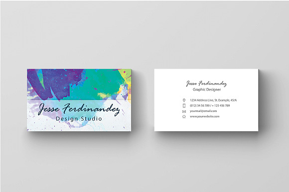 Artistic Business Card Template -002 in Business Card Templates - product preview 4