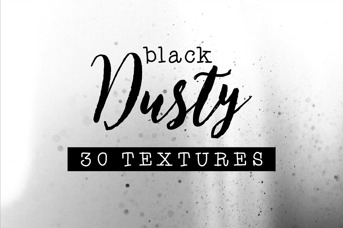 30 Black Dusty Textures in Textures - product preview 8