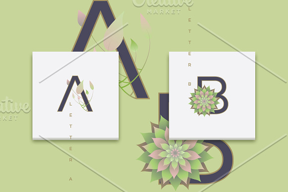 Spring alphabet letters in Symbol Fonts - product preview 6