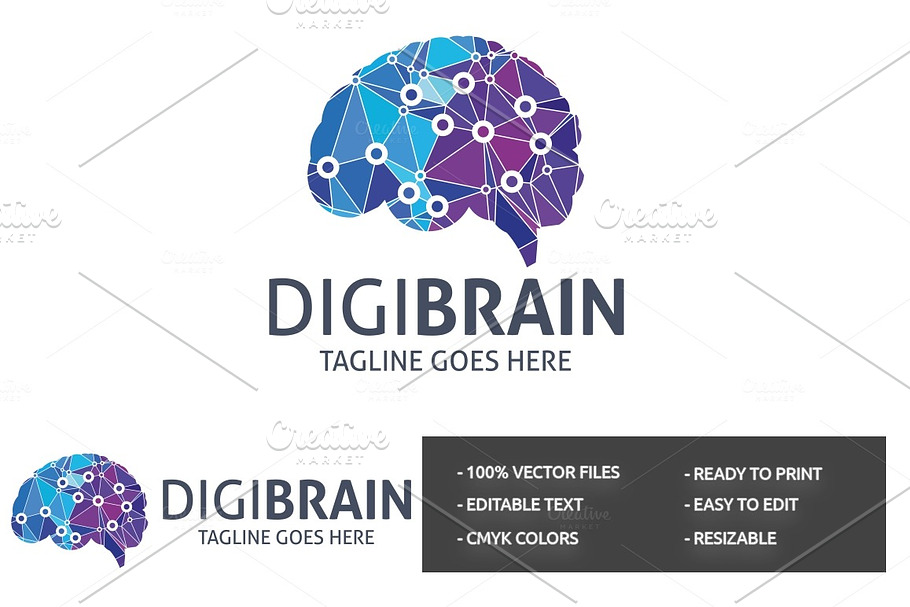 DigiBrain Logo in Logo Templates - product preview 8