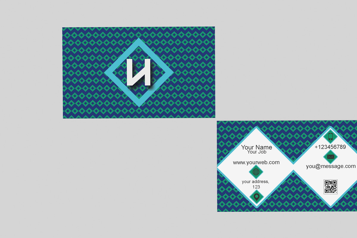 Sqdmdstrbc Business Card Template in Business Card Templates - product preview 8