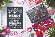 Heart Vector Ornaments and Patterns