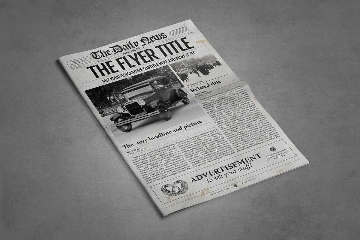5 Newspaper Style Templates Bundle in Magazine Templates - product preview 8