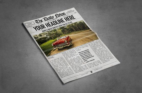 5 Newspaper Style Templates Bundle in Magazine Templates - product preview 2