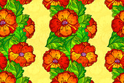 8 red poppy flowers backgrounds