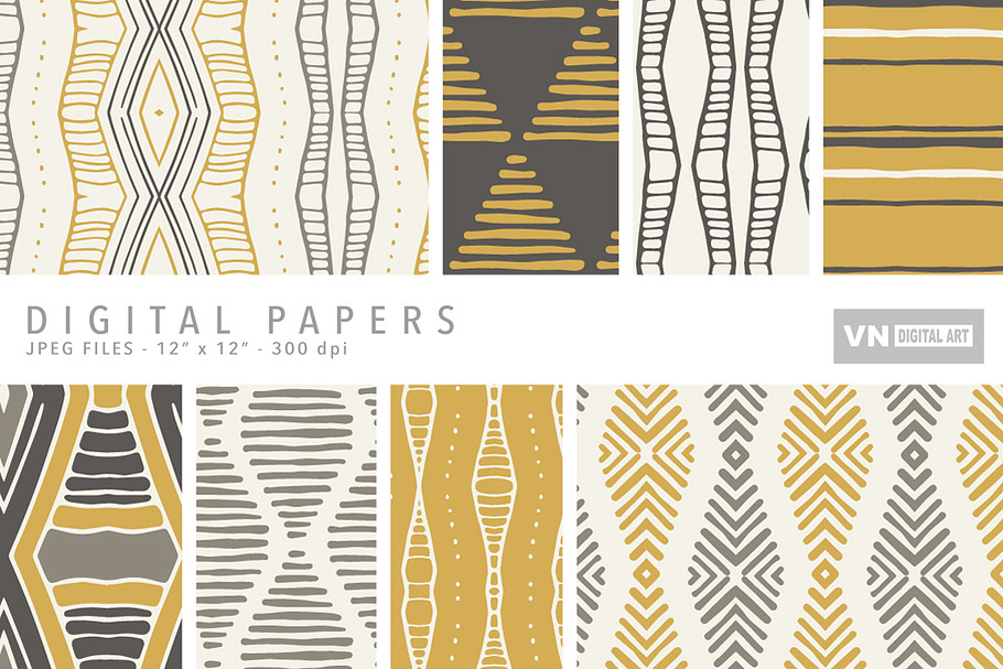 Digital Papers - Tribal - 103 in Patterns - product preview 8