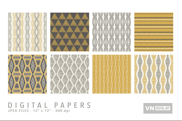 Digital Papers - Tribal - 103 in Patterns - product preview 1