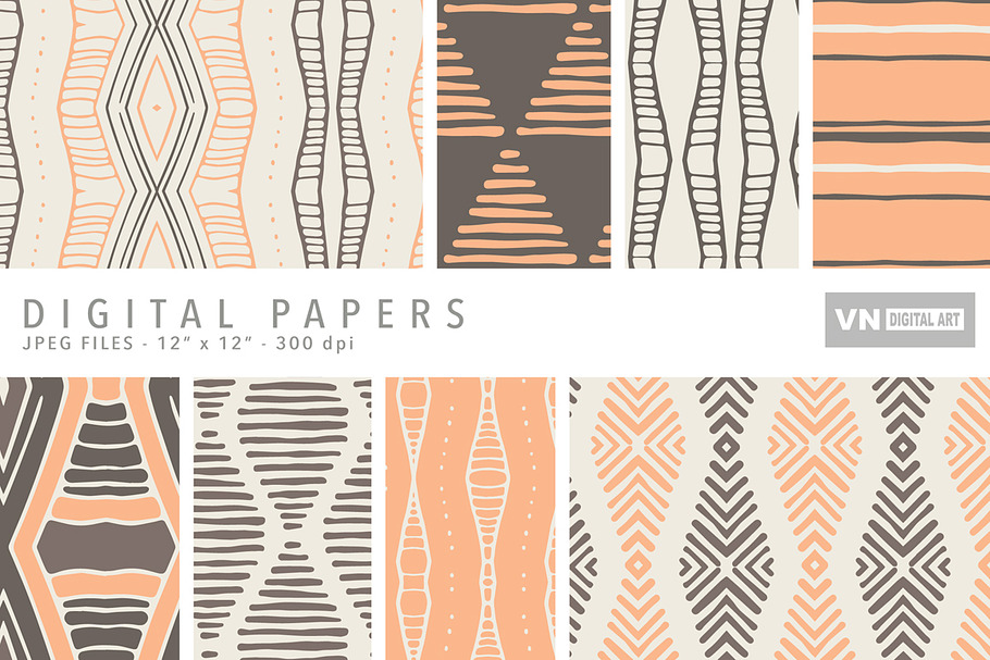 Digital Papers - Tribal - 104 in Patterns - product preview 8