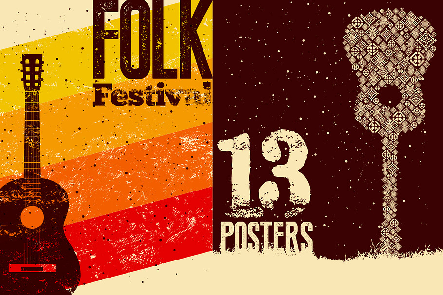 Folk festival poster.
