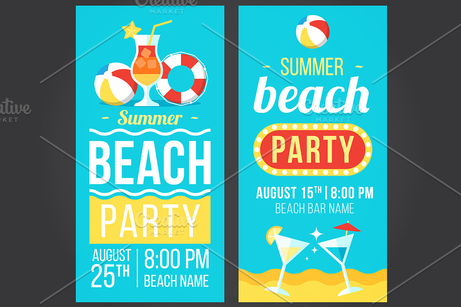 Beach party flyer in Flyer Templates - product preview 8