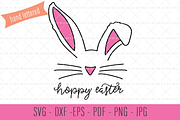 Hoppy Easter SVG, Bunny Ears SVG
