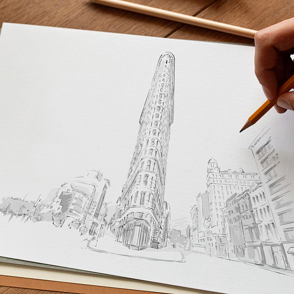 5th Avenue New York City Clipart in Illustrations - product preview 6