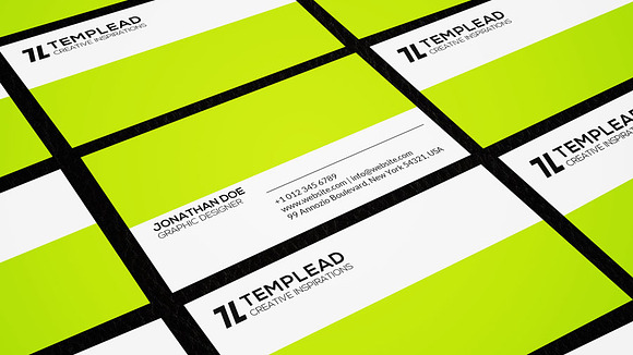 Creative Business Card CM110 in Business Card Templates - product preview 3