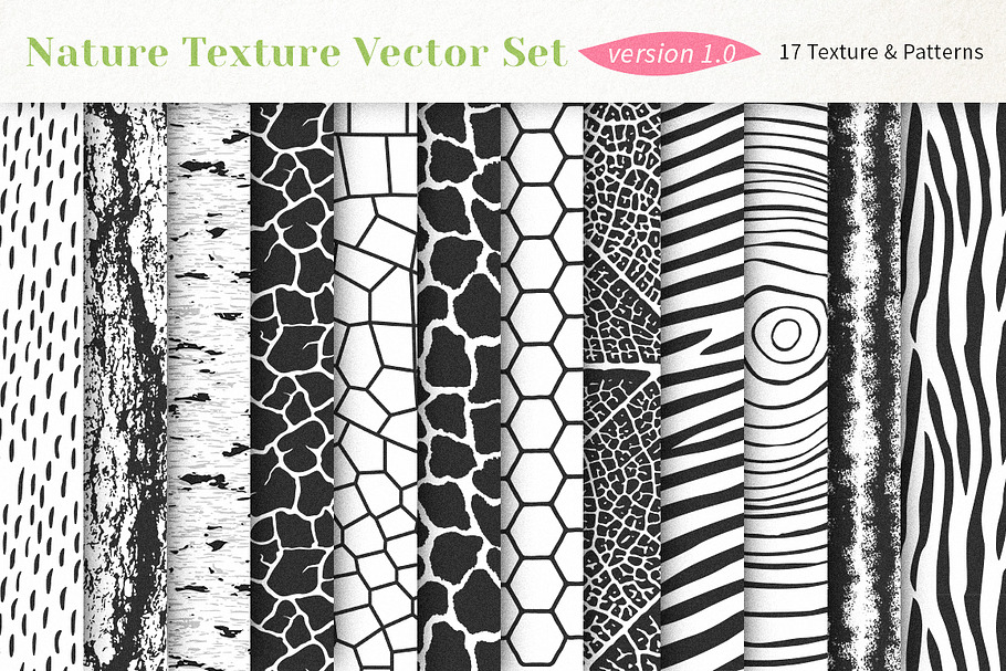 Nature Texture Vector Set