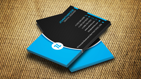 Corporate Business Card CM117 in Business Card Templates - product preview 1