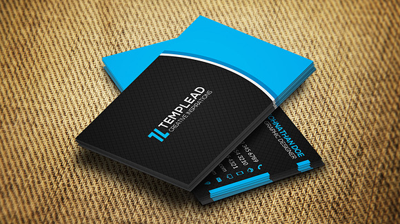 Corporate Business Card CM117 in Business Card Templates - product preview 2