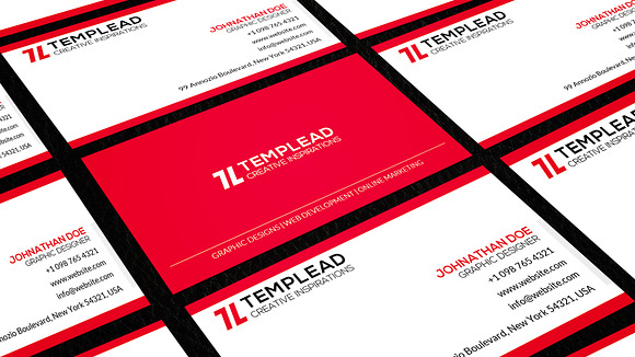 Corporate Business Card CM118 in Business Card Templates - product preview 3