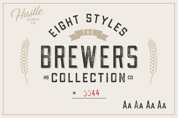 The Brewers Font Collection: 8 Fonts in Display Fonts - product preview 3