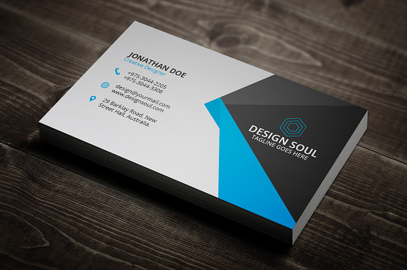 Modern Business Card in Business Card Templates - product preview 9