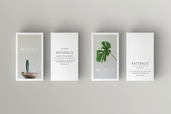 NATURALIS Business Card Template in Business Card Templates - product preview 3
