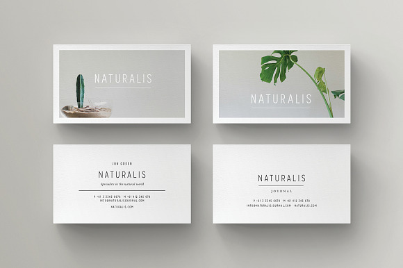 NATURALIS Business Card Template in Business Card Templates - product preview 7
