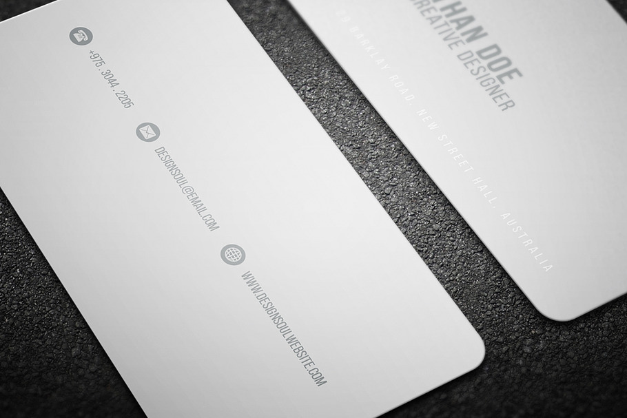 Simple Business Card in Business Card Templates - product preview 8