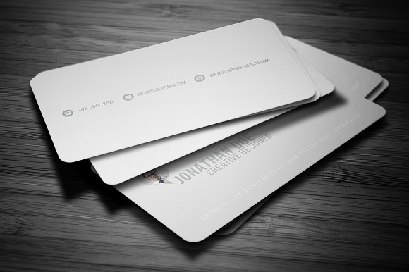Simple Business Card in Business Card Templates - product preview 3